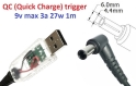 Kolega-Power Перехідник на 9v (max 5a, 45w) 6.0x4.4 or 6.5x4.0mm (+pin)_2