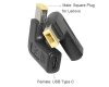 Kolega-Power Adapter PD (Power Delivery) trigger 20v Type-C (female) (max 5a, 100w) to Square tip 11.0x4.5mm (_3