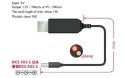 Kolega-Power Кабель-переходник для роутера USB 5v на DC 9v 1m 5.5x2.5mm_10
