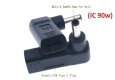 Kolega-Power Adapter PD (Power Delivery) trigger 19.5v Type-C (female) (5a, 100w) to 4.5x3.0mm (+pin) for Dell_3