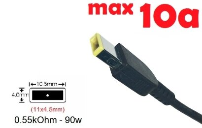 Kolega-Power Dc кабель для блока питания Square tip 11.0x4.5mm (+pin)_0