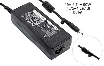 Kolega-Power Laptop power supply adapter for HP 19v 4.74a 90w 4.8x1.7 (4.75+4.2)x1.6mm (bullet)_0