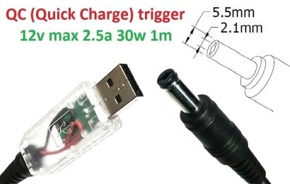 Kolega-Power Adapter for router 12v (2.5a, 30w) 5.5x2.1mm_0