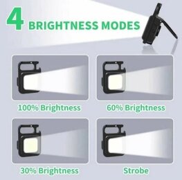 Kolega-Power LED светодиодный фонарик, брелок, открывашка, магнит USB type-C 500 люмен_5