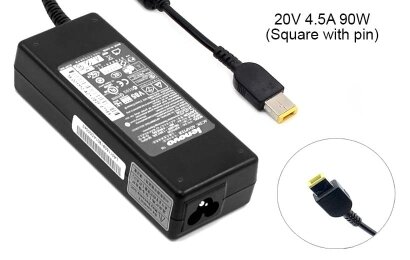 Kolega-Power Laptop power supply adapter for Lenovo 20v 4.5a 90w Square tip 11.0x4.5mm (+pin)_0