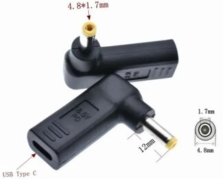 Kolega-Power Adapter PD (Power Delivery) trigger 18-20v Type-C (female) (max 5a, 100w) to 4.8x1.7mm_0