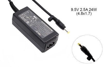 Kolega-Power Laptop power supply adapter for Asus 9.5v 2.5a 24w 4.8x1.7mm_0