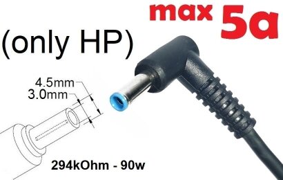 Kolega-Power Dc cable for power adapter 4.5x3.0(2.7)mm (+pin)_0