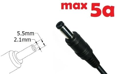 Kolega-Power Dc cable for power adapter 5.5x2.1mm_0