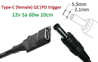 Kolega-Power Adapter to 12v (max 5a, 60w) 5.5x2.1mm_0