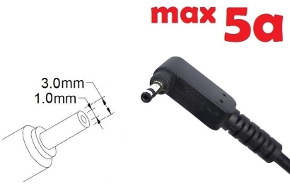 Kolega-Power Dc cable for power adapter 3.0x1.0(0.9/1.1)mm_0