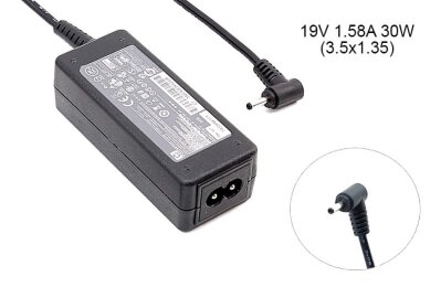 Kolega-Power Laptop power supply adapter for HP 19v 1.58a 30w 3.5x1.35mm_0