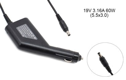 Kolega-Power Laptop power supply adapter for Fujitsu 19v 3.16a 60w 5.5x3.0 or 5.0x3.0mm (+pin)_0