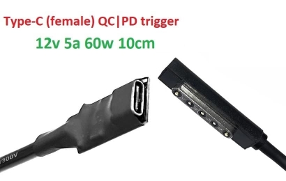 Kolega-Power Adapter to 12v (max 5a, 60w) Microsoft 5pin SurFace 1/2_0