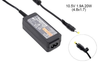 Kolega-Power Laptop power supply adapter for Sony 10.5v 1.9a 20w 4.8x1.7mm_0
