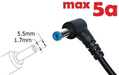 Kolega-Power Dc cable for power adapter 5.5x1.7mm_0