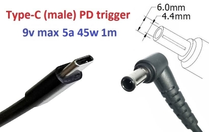 Kolega-Power Adapter to 9v (max 5a, 45w) 6.0x4.4 or 6.5x4.0mm (+pin)_0