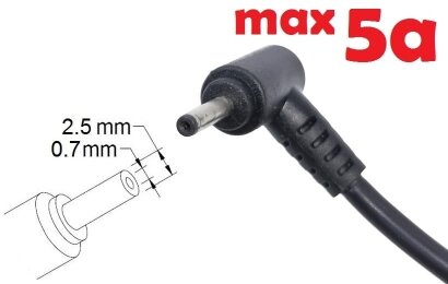 Kolega-Power Dc cable for power adapter 2.5x0.7mm_0