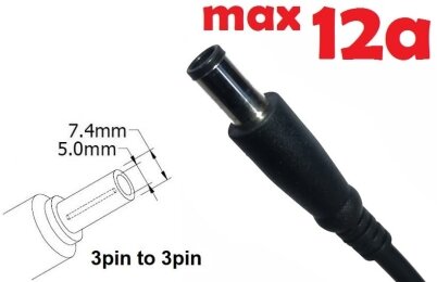 Kolega-Power Dc cable for power adapter 7.4x5.0mm (+pin)_0