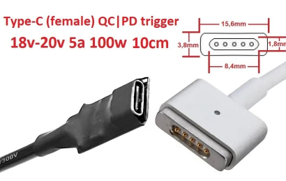 Kolega-Power Переходник для блока питания MagSafe 2_0