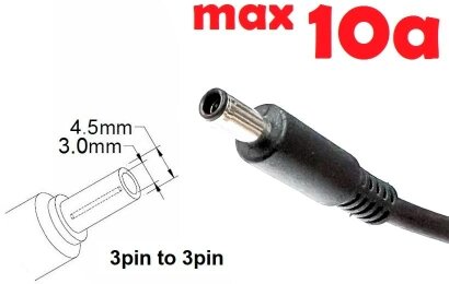 Kolega-Power Dc cable for power adapter 4.5x3.0(2.7)mm (+pin)_0