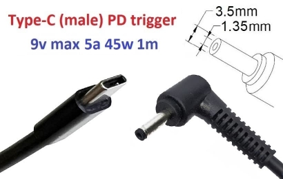 Kolega-Power Adapter to 9v (max 5a, 45w) 3.5x1.35mm_0