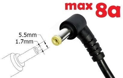 Kolega-Power Dc cable for power adapter 5.5x1.7mm_0