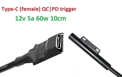 Kolega-Power Adapter to 12v (max 5a, 60w) Microsoft 12pin SurFace 3/4_0