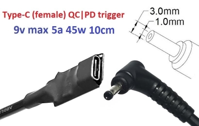 Kolega-Power Adapter for router 9v (3a, 27w) 3.0x1.0(0.9/1.1)mm_0