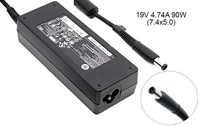 Kolega-Power Laptop power supply adapter for HP 19v 4.74a 90w 7.4x5.0mm (+pin)_0