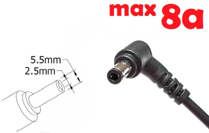 Kolega-Power Dc cable for power adapter 5.5x2.5mm_0