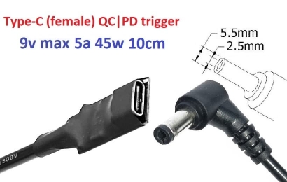 Kolega-Power Adapter to 9v (max 5a, 45w) 5.5x2.5mm_0