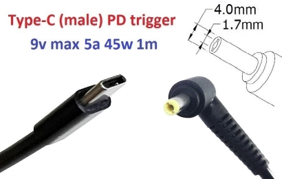 Kolega-Power Adapter to 9v (max 5a, 45w) 4.0x1.7mm_0