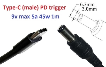 Kolega-Power Adapter to 9v (max 5a, 45w) 6.3x3.0mm_0